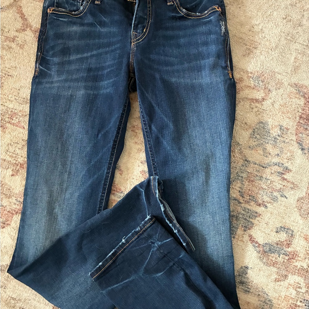 Silver Suki Mid Straight Jean 27x32